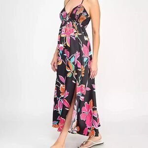 INVITEE Smocked-Bodice Maxi-Dress
